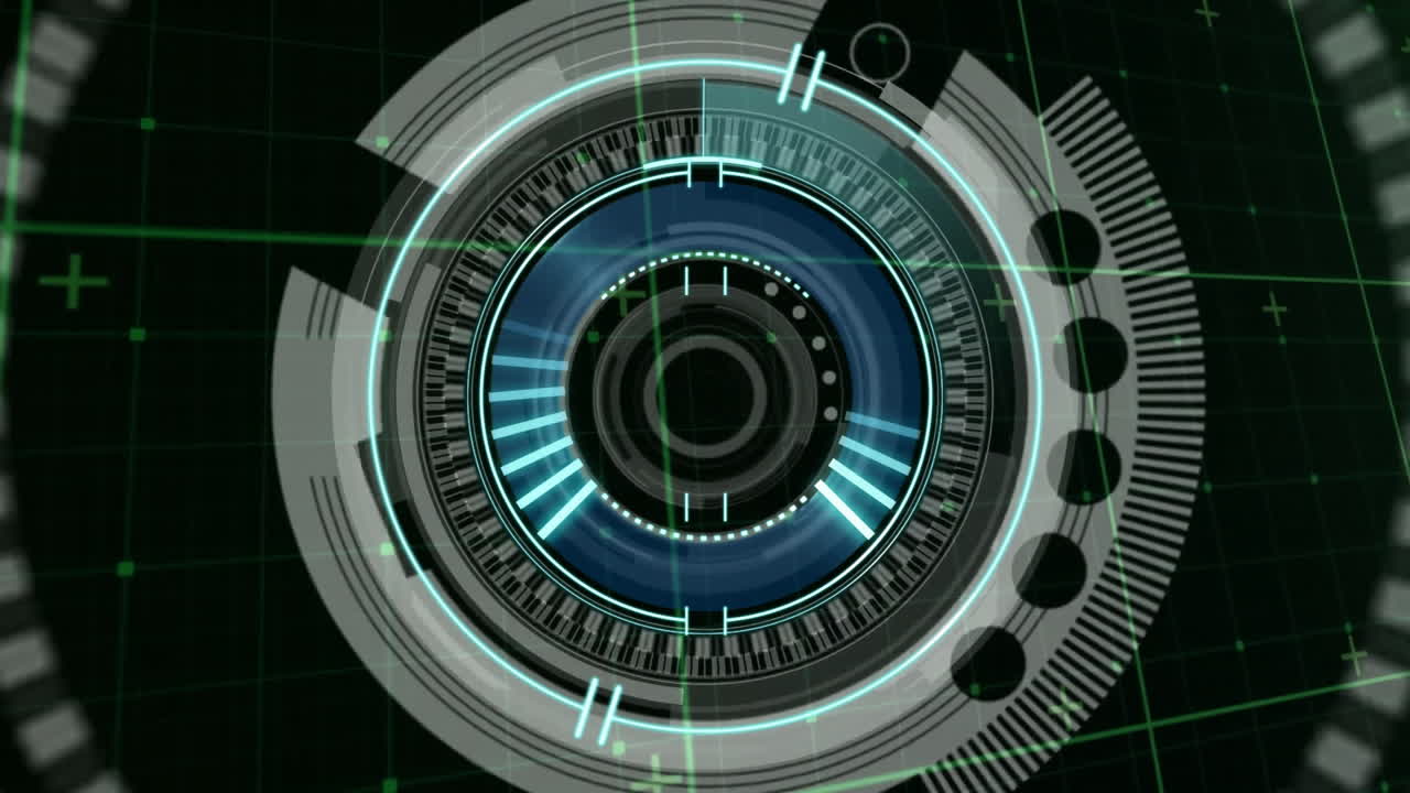 Animation of data processing over scope scanning