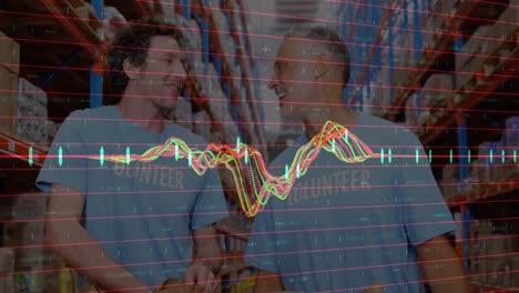 Animation-Der-Finanzdatenverarbeitung-Durch-Verschiedene-Freiwillige-Im-Lager