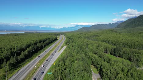 autopista de alaska y la naturaleza