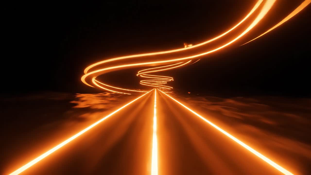 Futuristic Neon Tunnel