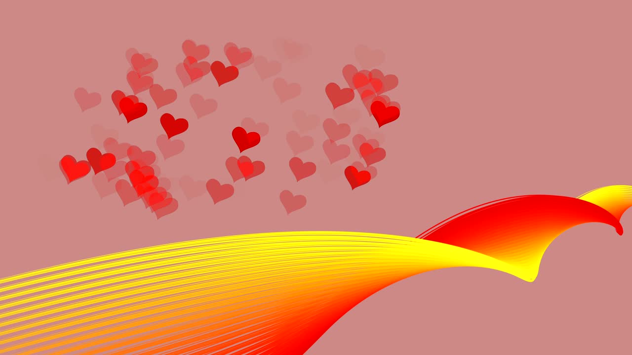 추상적인 크리스마스와 은 심장 모양, 흐르는 발렌타인 데이, 사랑, 관계, 휴가, 행사, 축제