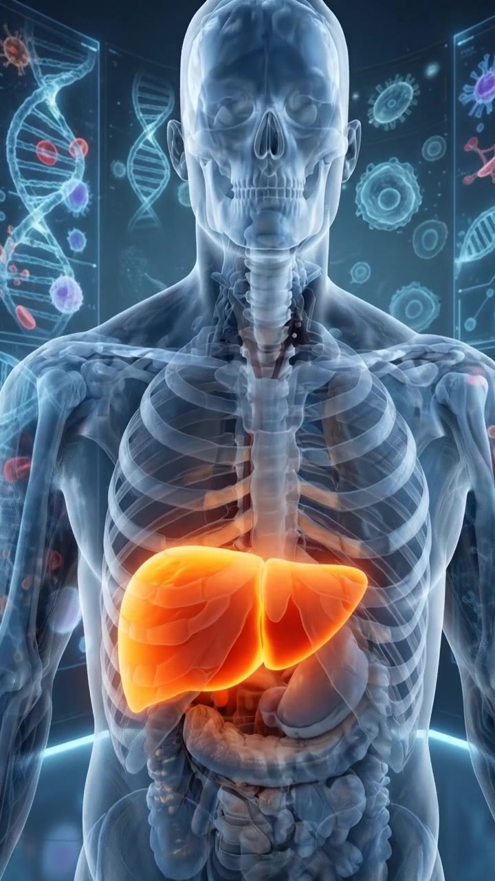 Futuristic Holographic Full Body Human Medical Scan