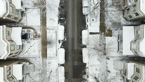 Birds-Eye-View-of-City-Road,-Slow