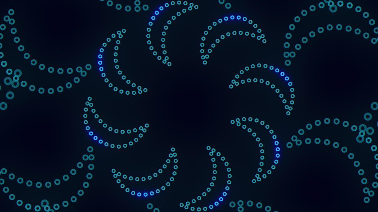 Abstract glowing dotted wave pattern background, futuristic technology motion design