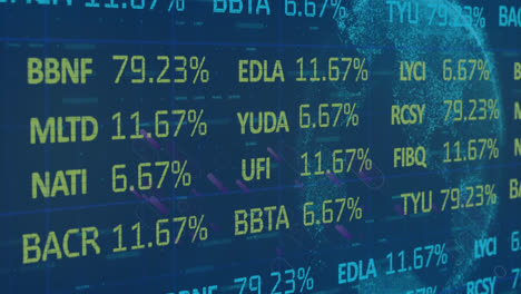 Animación-Del-Procesamiento-De-Datos-Sobre-Estelas-De-Luz-Violeta