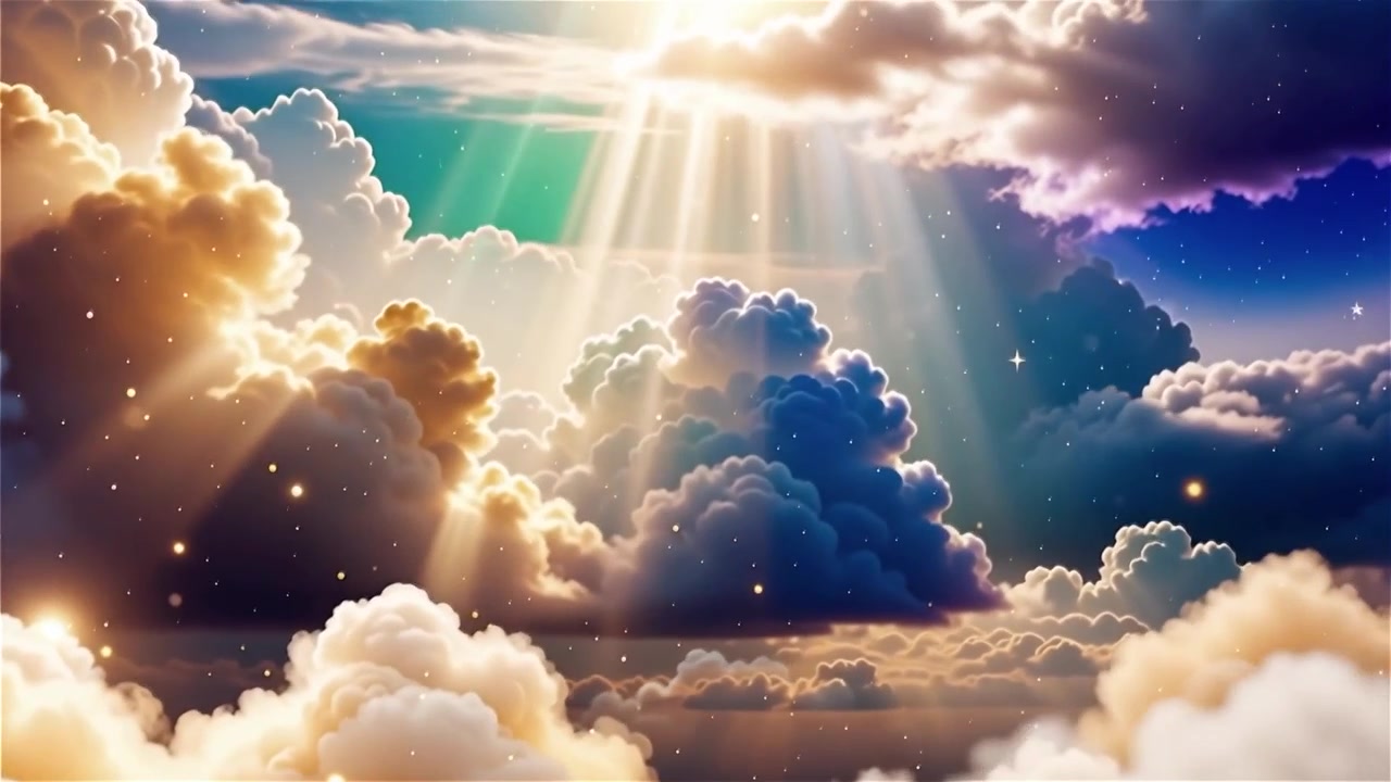 Sfondo di Adorazione Cristiana con Luce Celeste