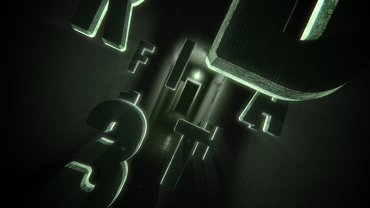 texto de animación viernes 13 sobre fondo de terror místico con sala oscura