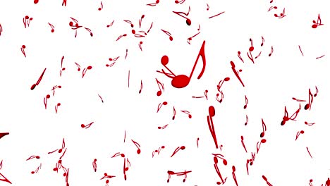 nota musical en la explosión y la implosión