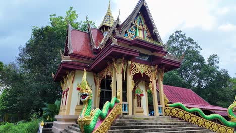 buddhist temple black monk lake wat bophut koh samui thailand culture heritage