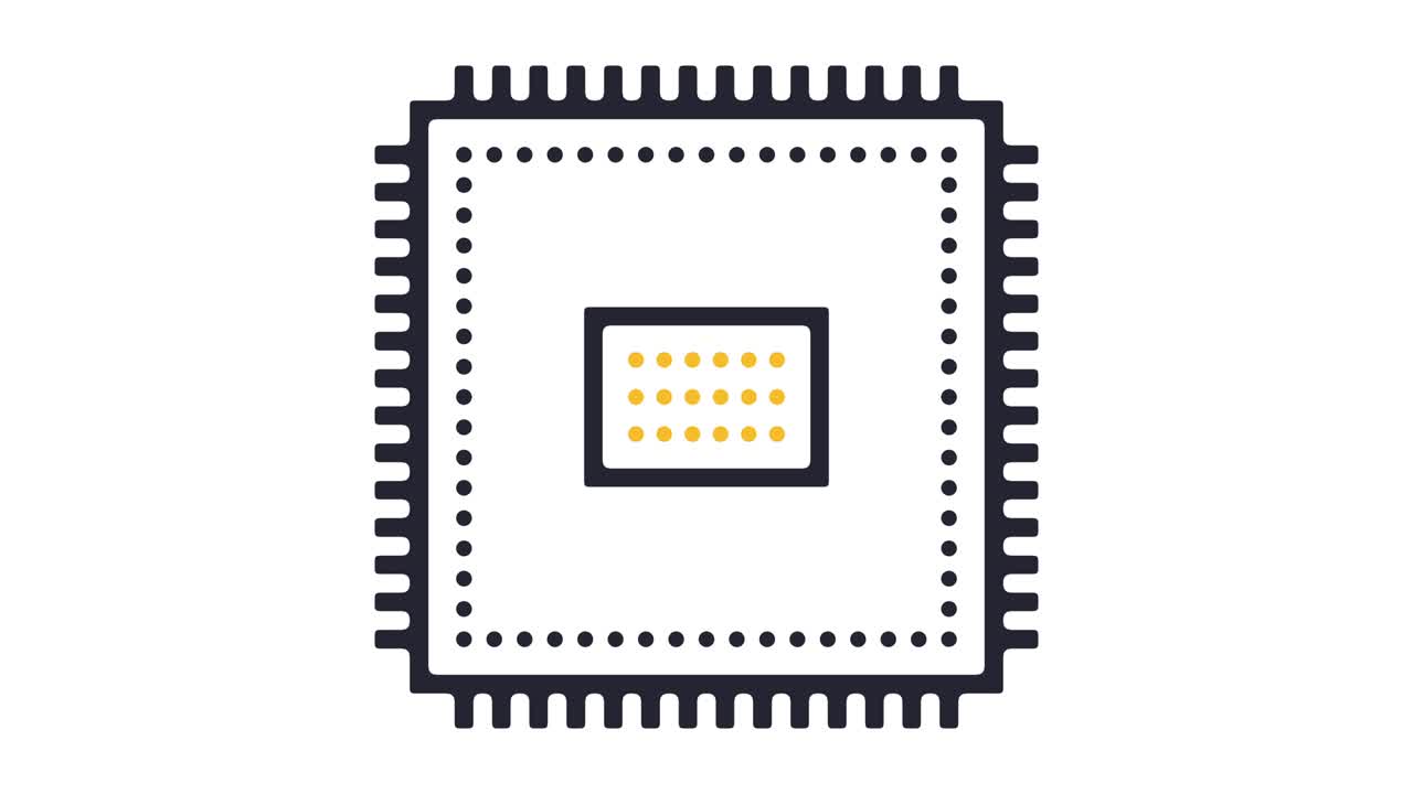 animazione dell'icona della linea cpu