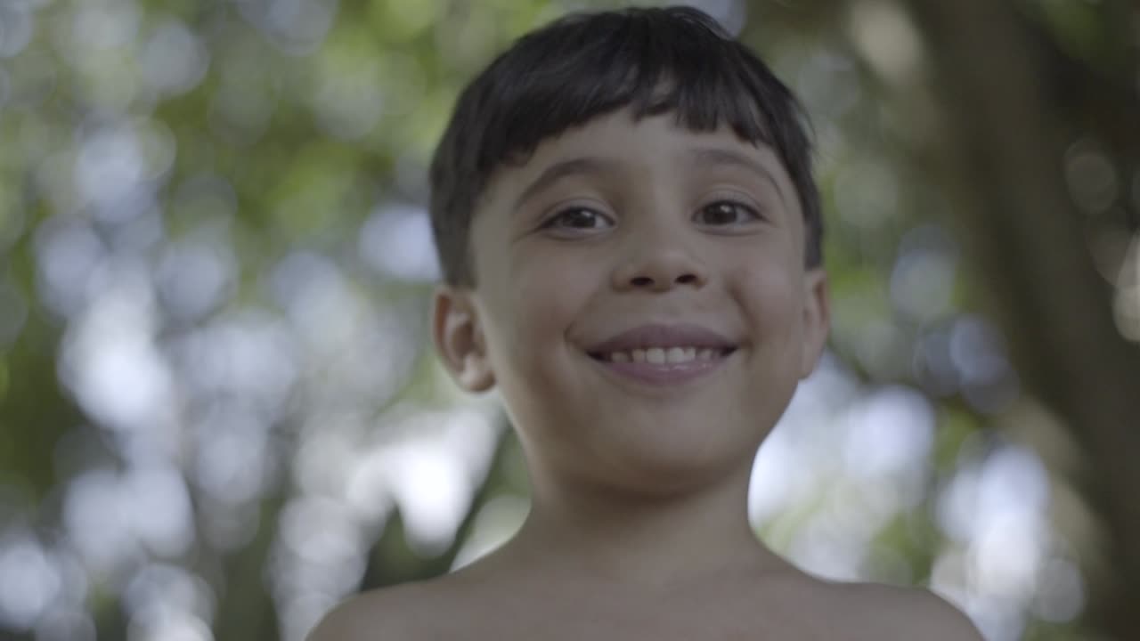 A happy child's portrait