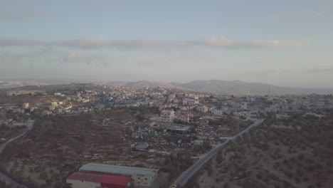 outskirt view of arraba palestine middle east