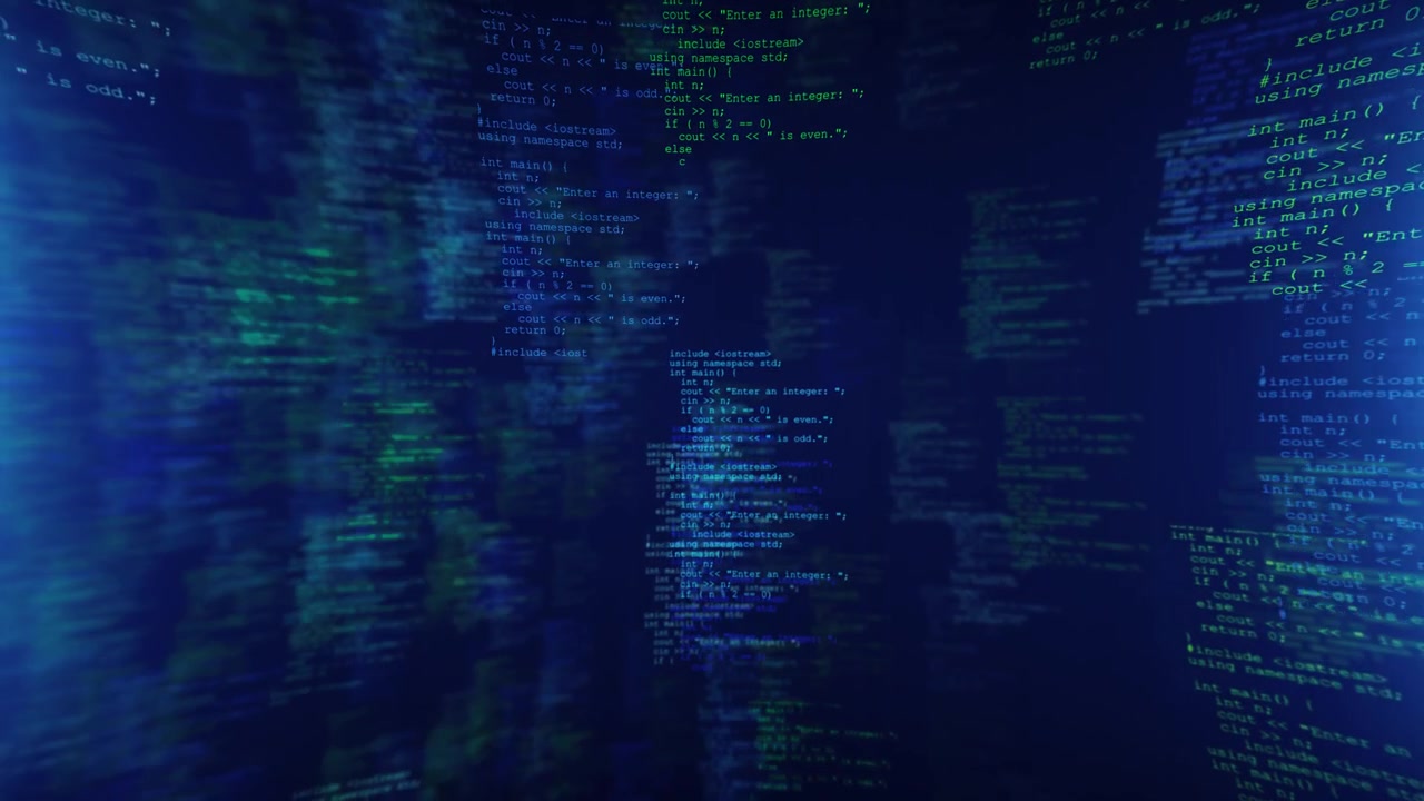 4k programming computer script code abstract technology background of software developer blockchain