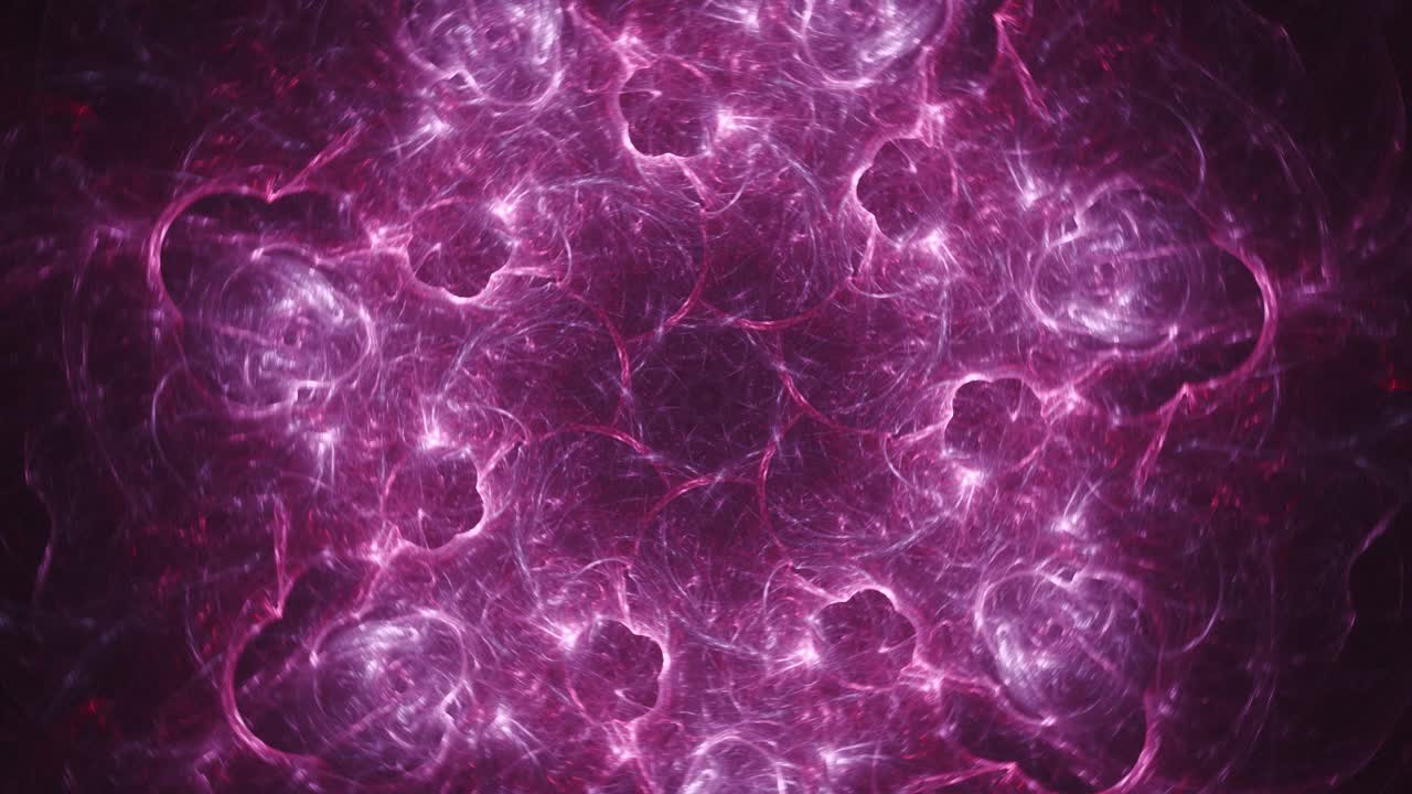 mandala mística abstracta con geometría de bucle sin fin, líneas sagradas y flor de loto como patrones de pétalos