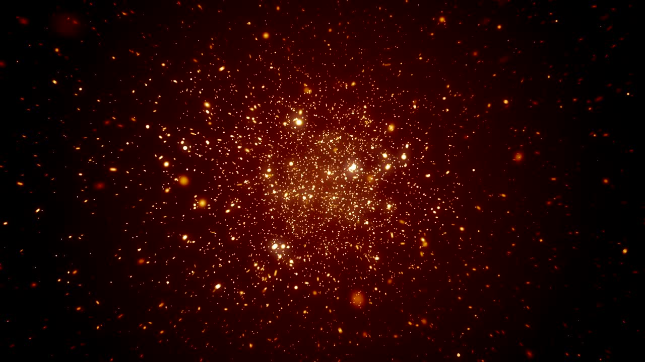 partículas de polvo abstracto luz bokeh títulos de movimiento bucle de fondo cinematográfico