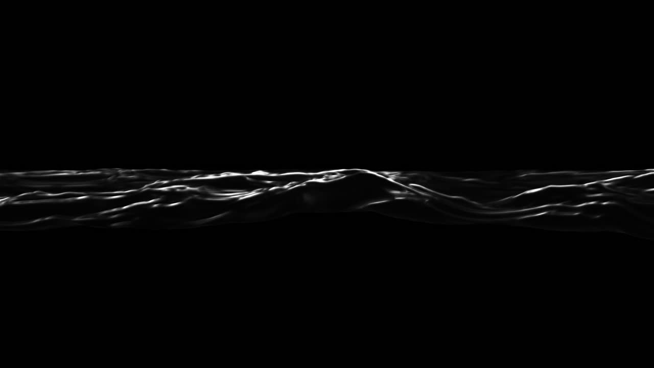 검은 바탕에 물의 루프 애니메이션