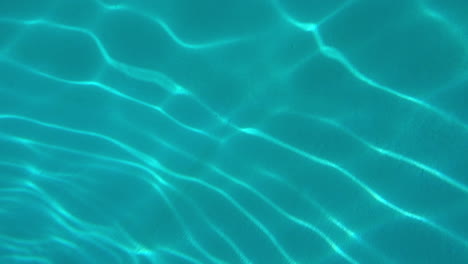 the wave patterns of refracted light on a swimming pool bottom