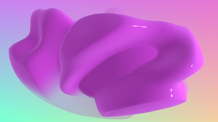 Captivating 3d illustration of purple liquid pouring from a container