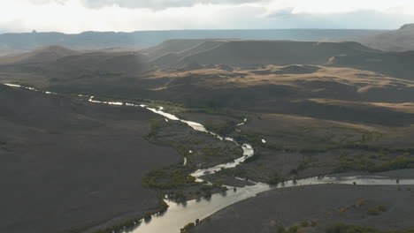 gorgeous aerial view looking over the stunning argentinian landscape