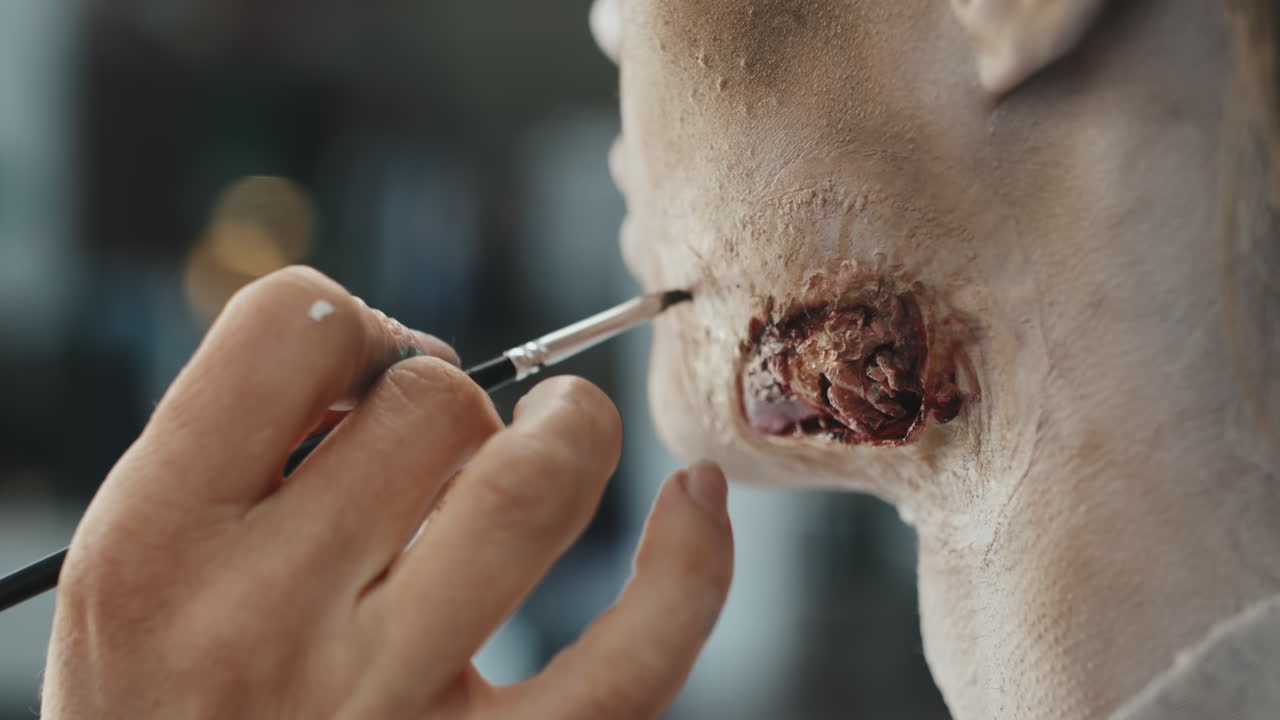 Close Up of Creating SFX Wound