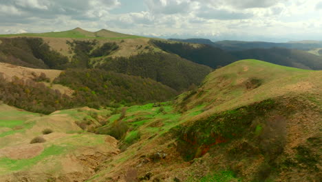 mountainous landscape with lush vegetation