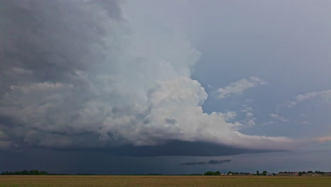 storm clouds over the landscape - timelapse