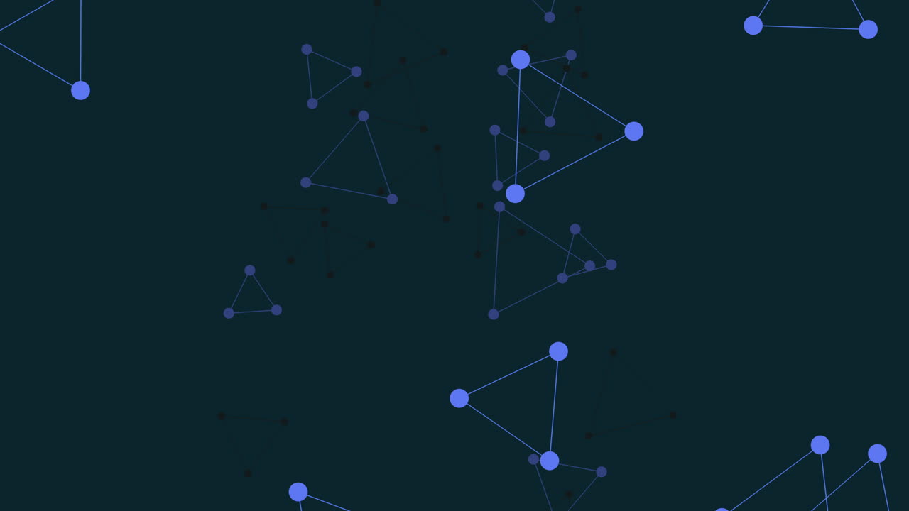Fly triangles elements with rainbow dots and lines 1