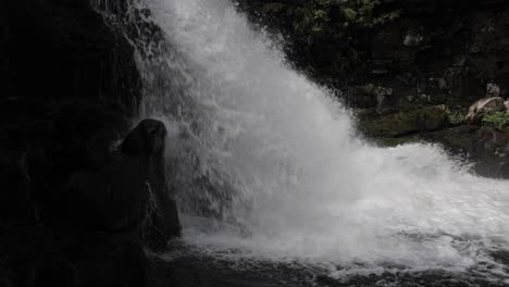 cerca de la parte inferior de la gran cascada