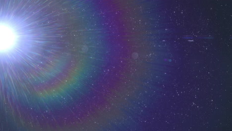 animación de rastros de luz sobre fondo negro