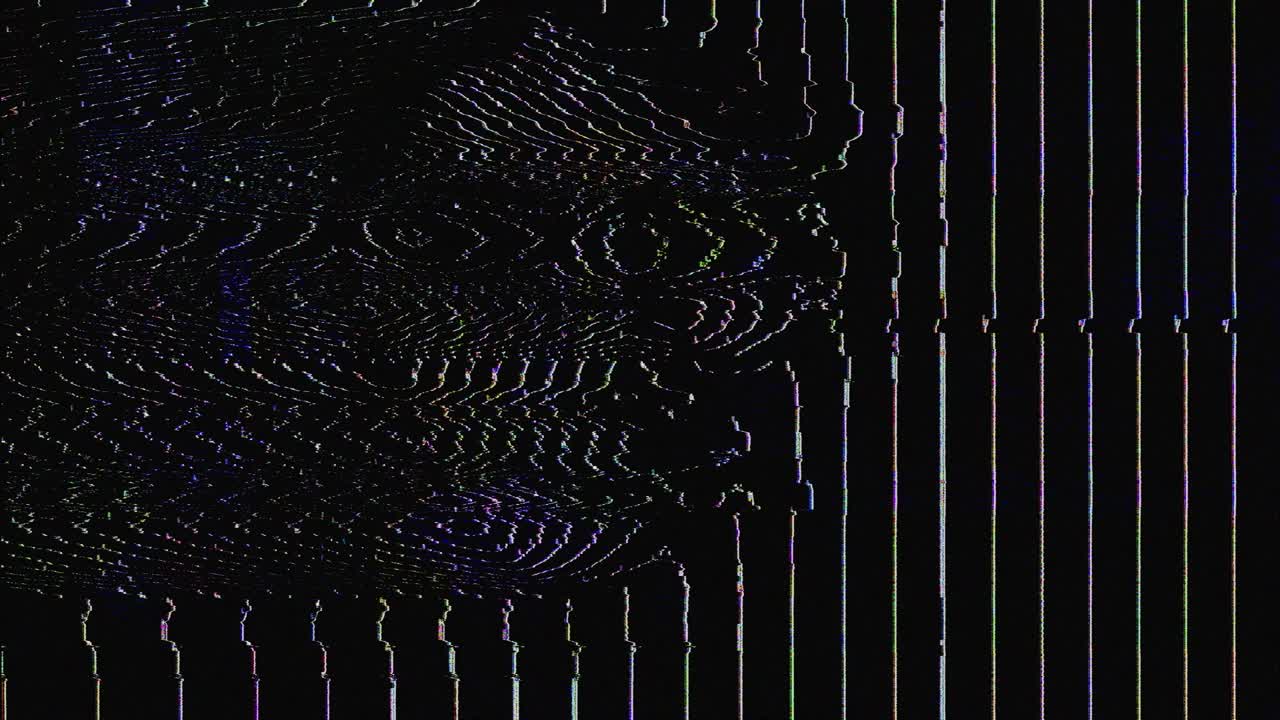 máscara de horror distorsionada y espeluznante