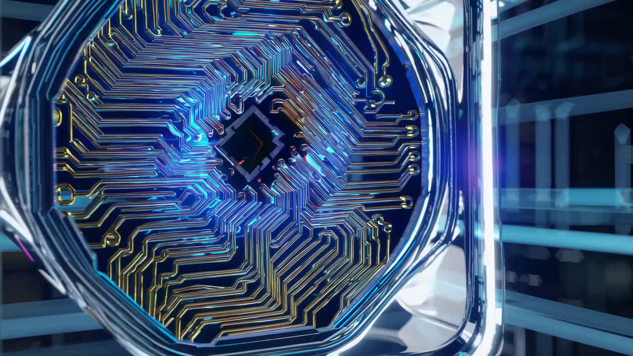 Futuristic Circuit Board Design
