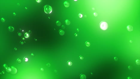 abstract green bubbles background