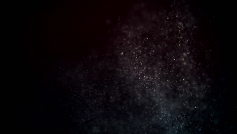 abstract animation of flying particles with motion blur