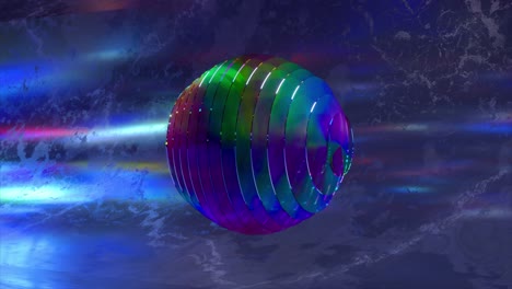 abstract colorful 3d rendered geometric shape
