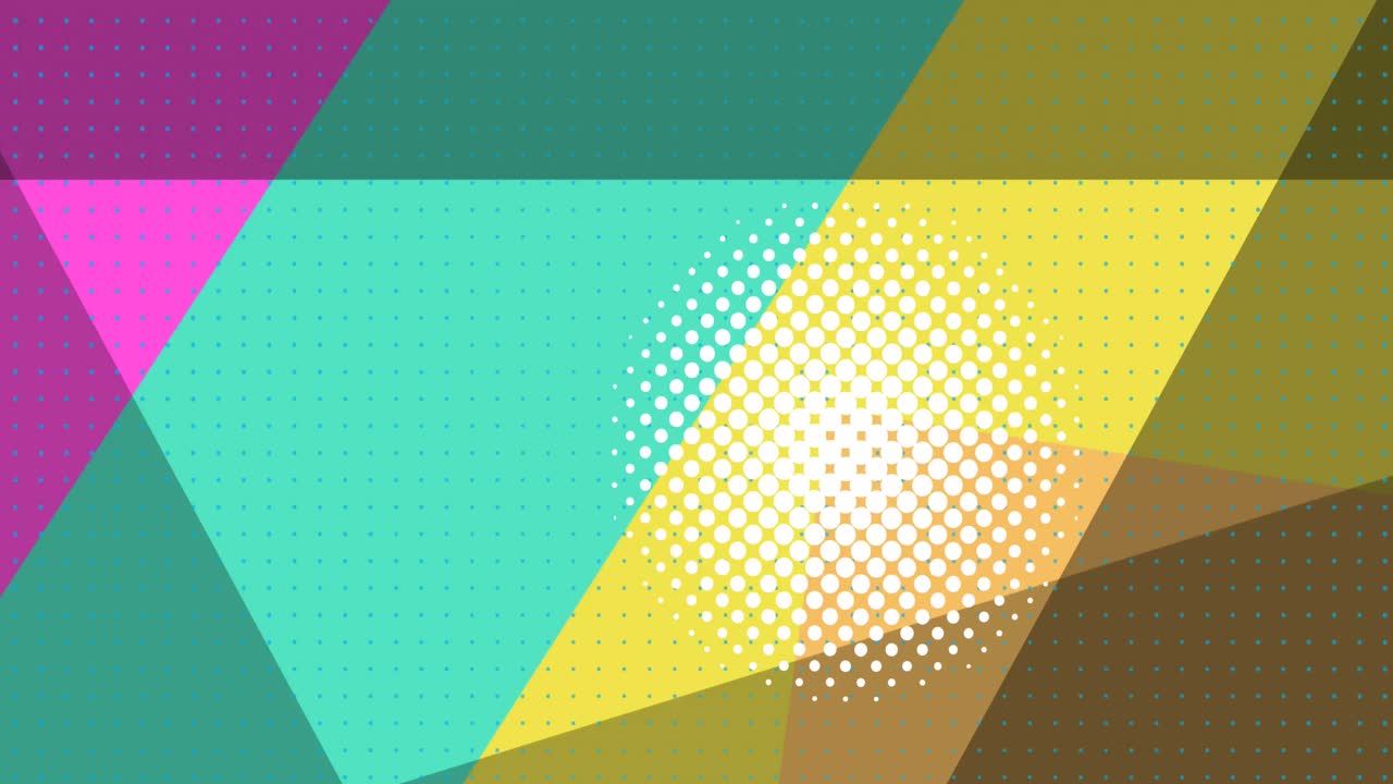 animación del texto del brazo sobre un fondo colorido