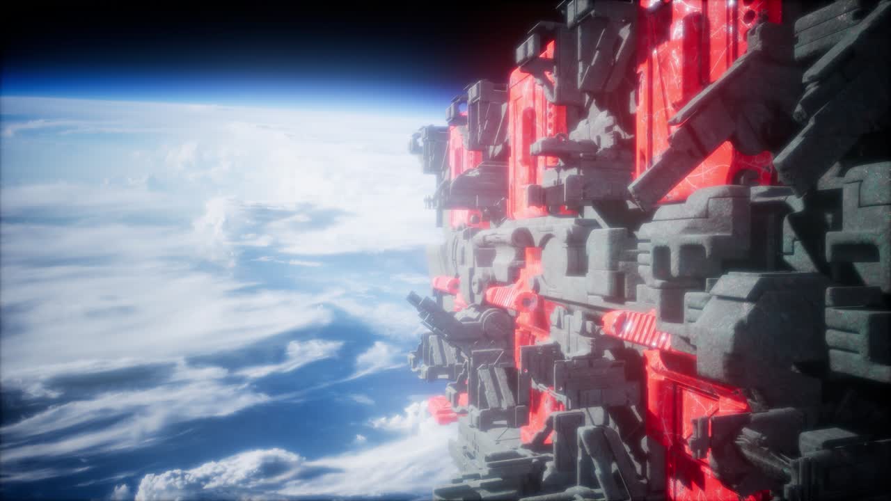 нло летает в космосе