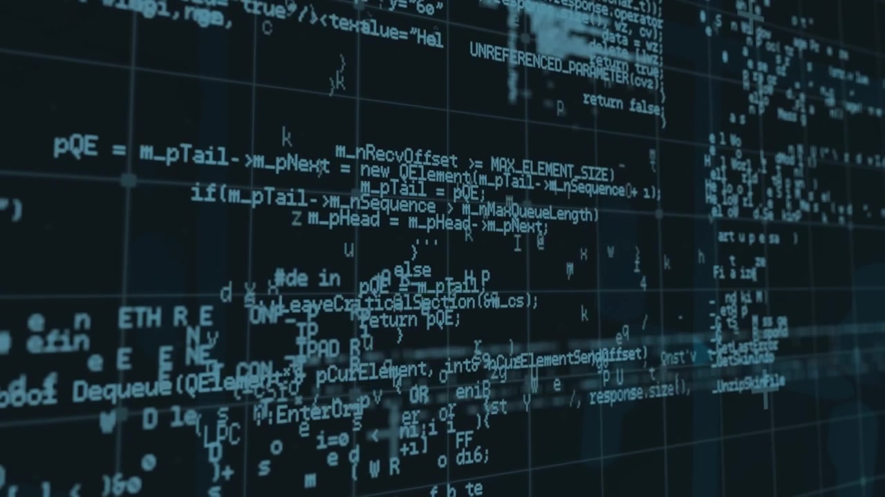 This video is a digital animation of data processing over a grid network