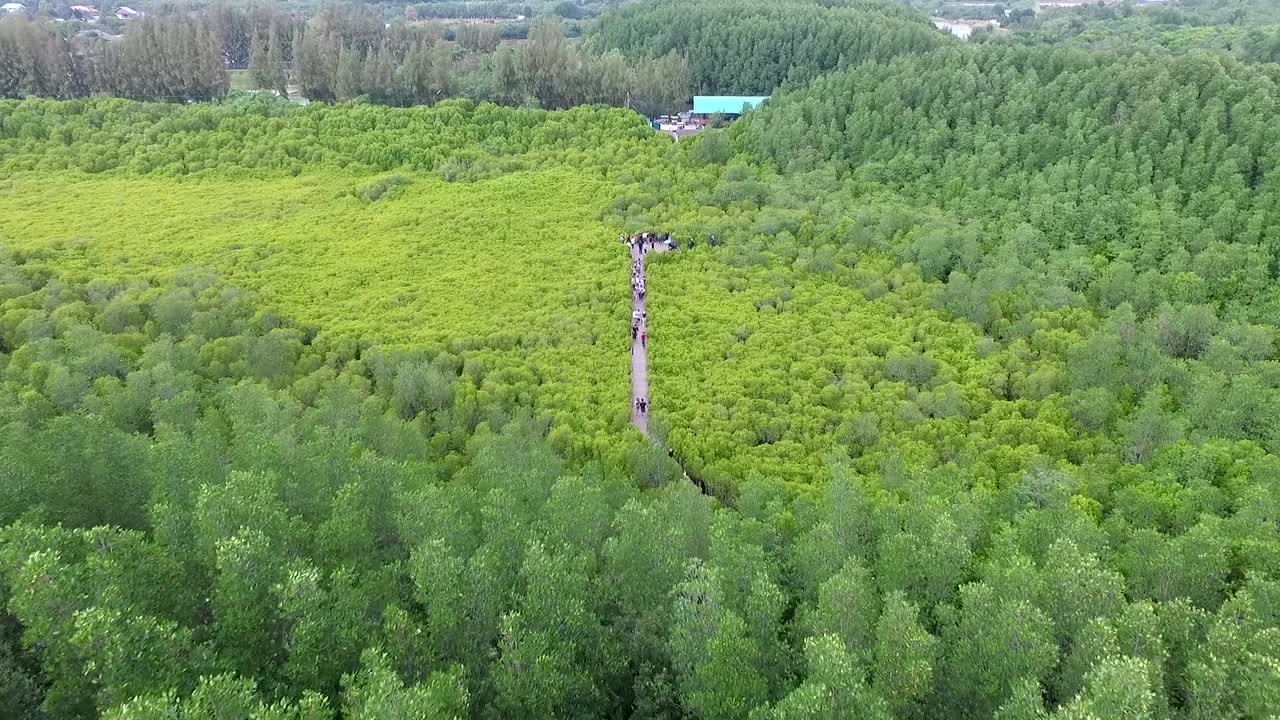 황금 초원 라용 지구, 태국의 공중 샷