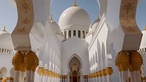 stunning white and gold mosque architecture