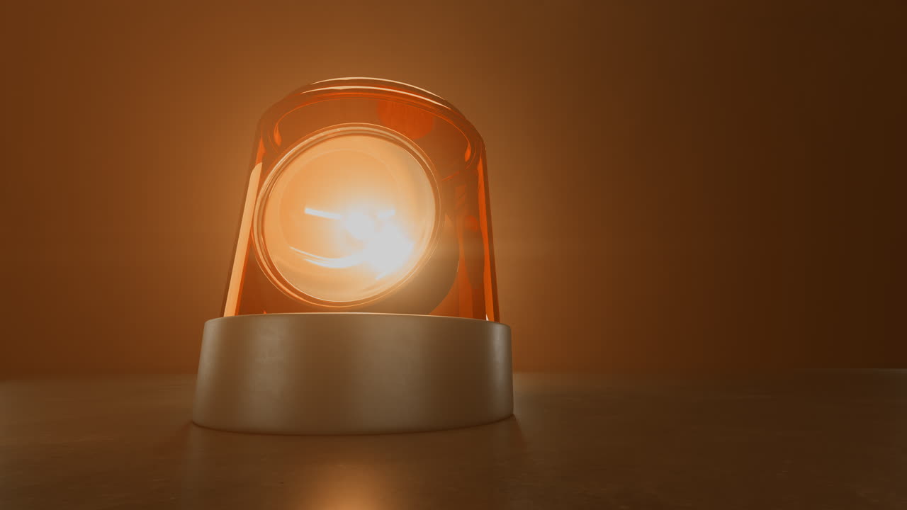 오렌지색 루프 비상 플래셔와 볼 라이트