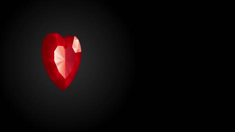 corazón rojo de cristal - loopable | video de stock 4k pavo - oriente medio, forma de corazón, cortado, día de san valentín - video de stock de vacaciones pavo - oriente medio, resolución 4k, gente hermosa, belleza, cumpleaños