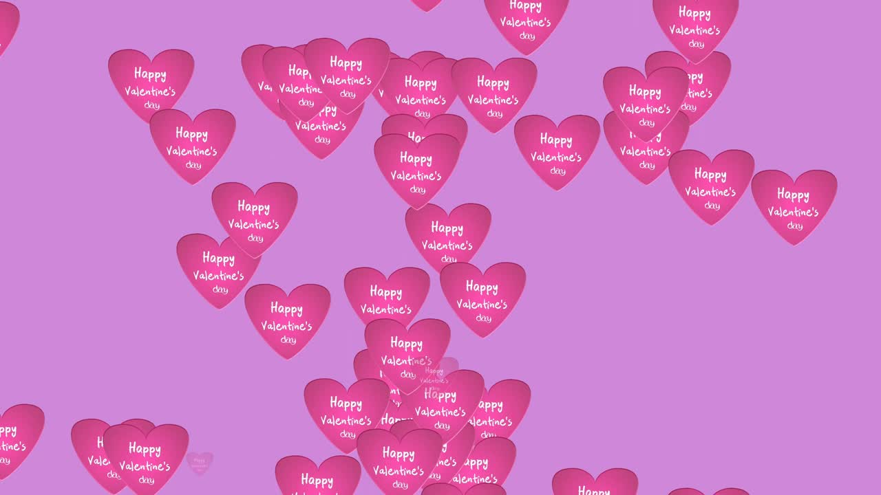 사랑의 심장 아이콘은 마젠타 분홍색 배경에 애니메이션 만화입니다.