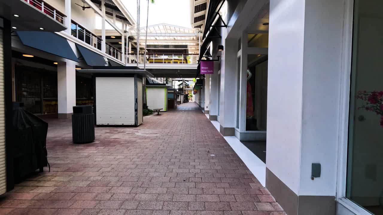 Centro comercial al aire libre en South Beach, Miami, Florida.