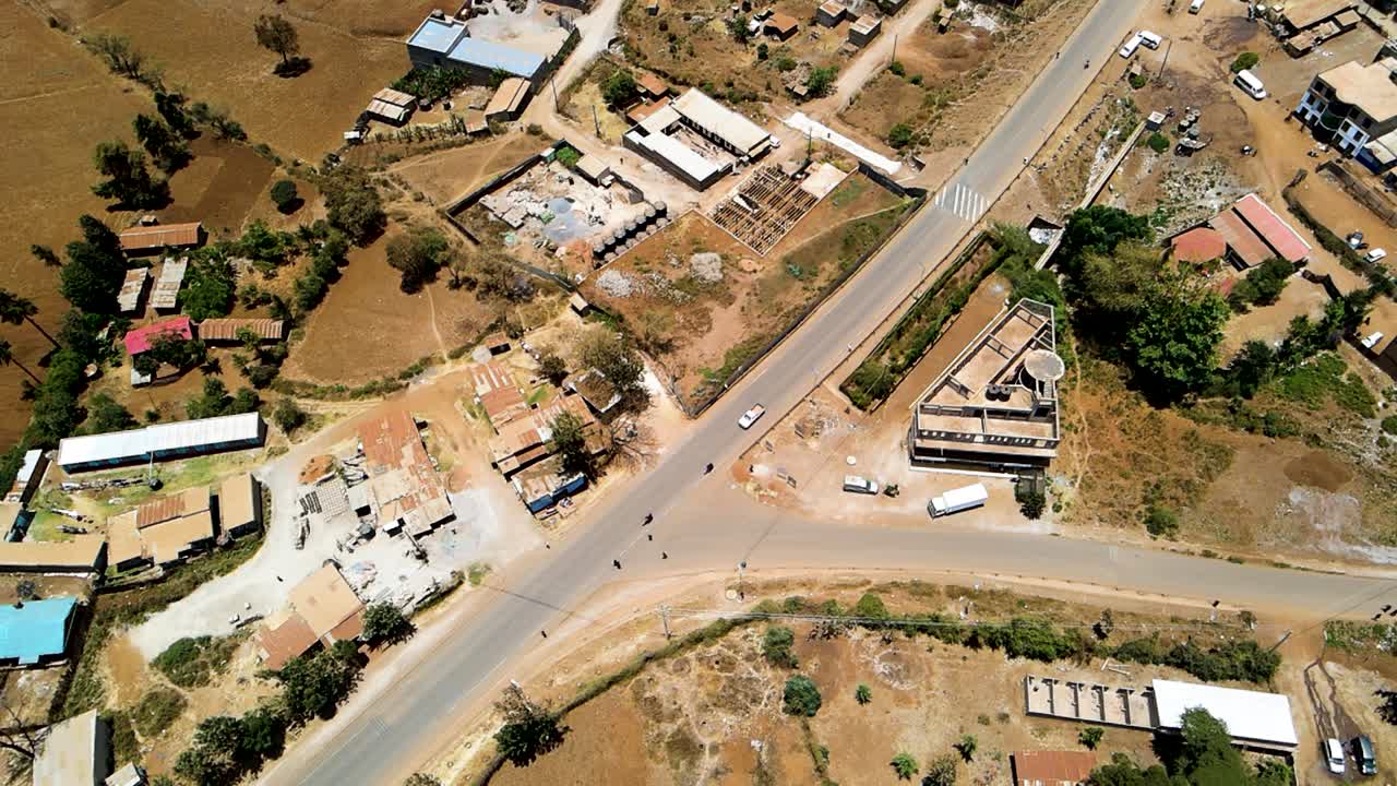 vista de paisaje de la ciudad-drone