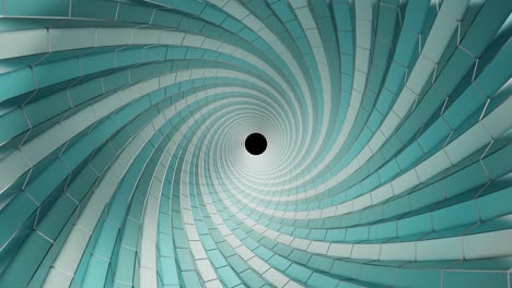 el fondo del vórtice giratorio es una espiral 3d giratoria.