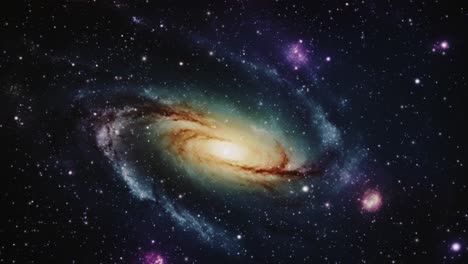 Bewegung-Durch-Sterne-Im-Weltraum-In-Richtung-Einer-Galaxie