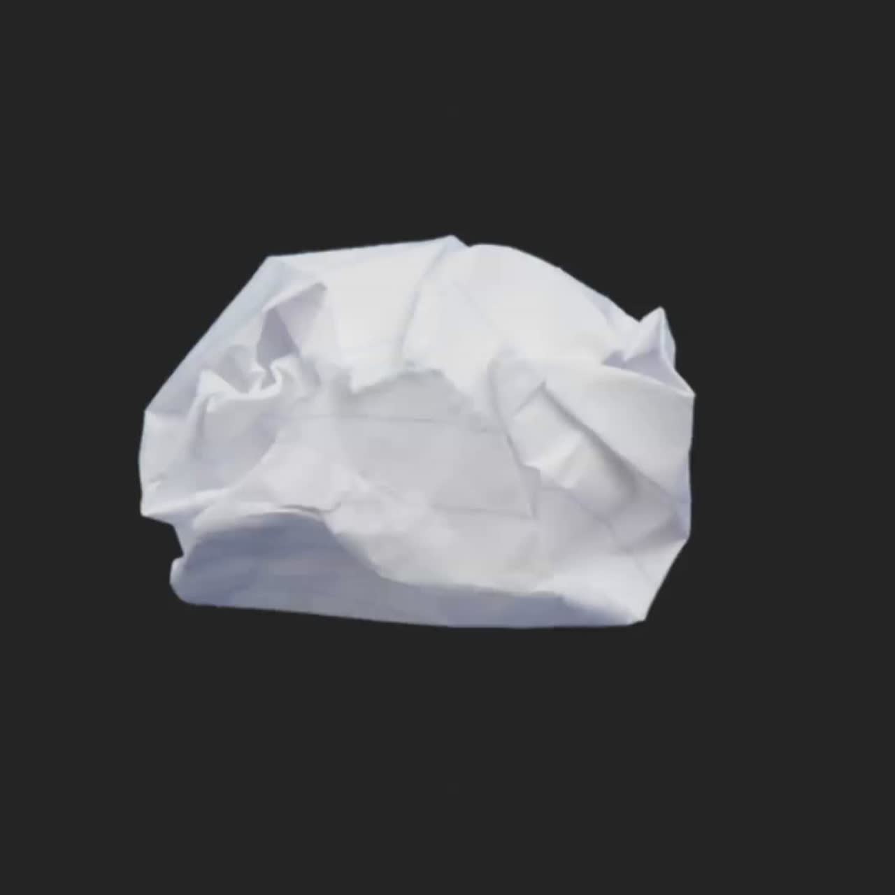 Ett skrynkligt papper slätas ut