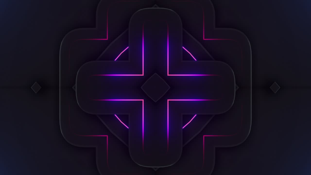 Dark Neon Geometric Pattern