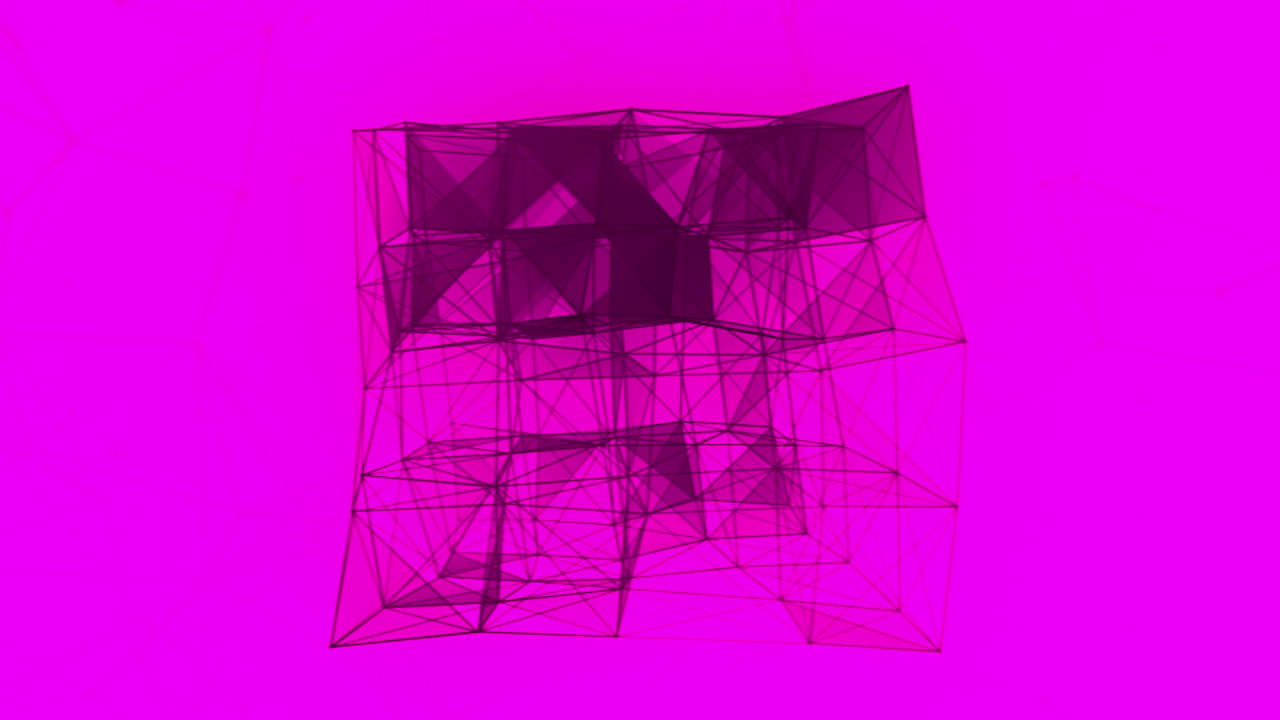 modelo 3d de marco de alambre abstracto