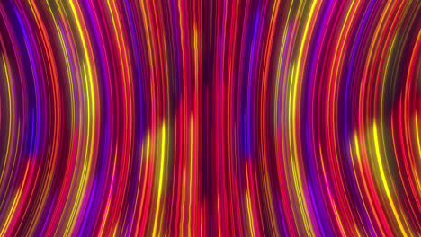 animación de rastros de luz de neón multicolores que se mueven en movimiento hipnótico en un bucle sin costuras